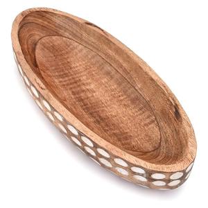 Fabricantes Mayoristas de Tazones de Madera Ovalados Creativos de Grado Alimenticio, Diseño de Barco en Madera de Mango Sólida para Regalos de Navidad - Product Image 6