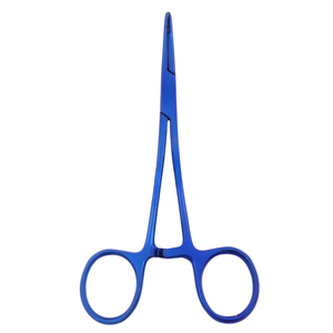 Pinces à moustiques 4,5 pouces en acier inoxydable bleu courbées, instruments manuels de rhinoplastie et de chirurgie ORL, outils de qualité certifiés CE - Product Image 3