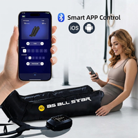 Masseur pour les pieds et les jambes à 6 chambres à air comprimé, contrôle intelligent par application, récupération pour athlètes, AS ALL STAR CE