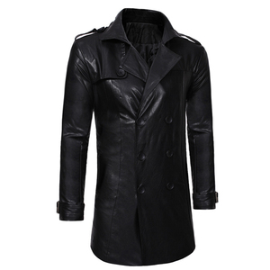 <b>Plus</b> <b>Size</b> Genuine Leather <b>jacket</b> Trench Coat – Winter Long Style Private Label - Product Image 6