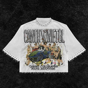 Camiseta Deportiva de Algodón 100% para Hombre, de Alta Calidad, Personalizada, con Estampado Urbano, Corte Regular, Secado Rápido y Transpirable - Product Image 2