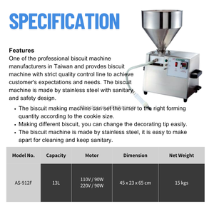 Machine à former des biscuits, des gaufrettes et des pâtisseries multifonctionnelle électrique Atlas Star, nouvelle, avec embouts pour former et remplir, grande capacité - Product Image 2