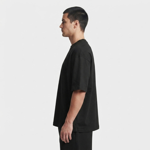 T-shirt décontracté pour homme, coupe ample, col rond, manches courtes, tissu épais, 240 GSM, t-shirt de haute qualité - Product Image 4