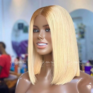 Sin procesar doble dibujado cutícula alineada pelucas de encaje Rubio hueso recto vietnamita extensiones de cabello humano crudo - Product Image 1