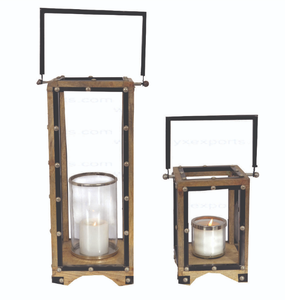 Acube Industries Classic Black Iron Handmade Hanging Lantern Stand One Pillar Glass <b>Candle</b> <b>Holder</b> Metal Jars Home Wedding - Product Image 5