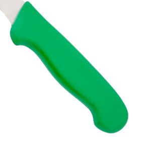 Couteaux à désosser Green Grip avec lame de coupe étroite argentée et manche ergonomique pour le travail de boucher et la cuisine - Product Image 3