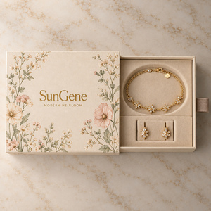 Caja de Joyería Personalizada con Impresión para Pulseras y Pendientes con Cinta de Cierre - Product Image 2