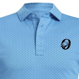 Polo de Manga Corta para Hombre, Azul Claro, Estampado a Rayas, Transpirable, Deportivo, Elegante, Informal, para Golf y Entrenamiento - Product Image 5