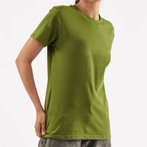 Camiseta de Verano para Mujer, de Secado Rápido, Transpirable, Antiarrugas, Duradera, Diseño Personalizado, Corte Ajustado, Algodón/Poliéster, Logotipo Personalizado de Alta Calidad - Product Image 1