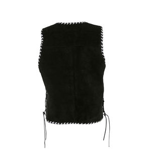 Zapatos de Hombre Hechos a Medida 2026, de Cuero Negro con Detalles Trenzados Blancos, Cierre de Hebilla Metálica, Cuero de Alta Calidad, Tallas Grandes, Transpirables - Product Image 6