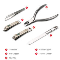 Kit professionnel de pédicure et manucure en acier inoxydable, coupe-ongles, outils durables de haute qualité pour usage domestique, mains et pieds