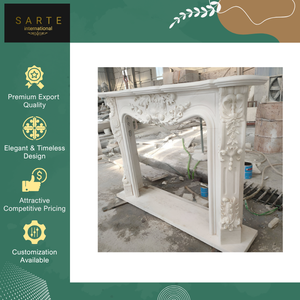 Cheminée en marbre de luxe, artisanale, de qualité supérieure, écologique, design Art Déco, pour usage intérieur, à prix bas sur le marché. - Product Image 6