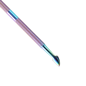 Pousse-cuticules double extrémité en acier inoxydable de haute qualité avec manche antidérapant, outil de suppression et de raclage pour nail art, faible MOQ - Product Image 4