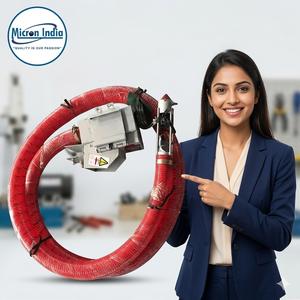 Transportador de Tornillo Flexible Accionado por Motor Micron India para Transferencia de Polvo |   Equipo Eficiente para el Manejo de Materiales de Grado Alimenticio Industrial - Product Image 1