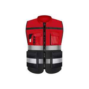 Chaleco de Seguridad de Alta Visibilidad Reflectante con Cierre, Bolsillos, Unisex, Certificado EN, Resistente a Ácidos, Uniforme de Alta Visibilidad con Serigrafía - Product Image 1