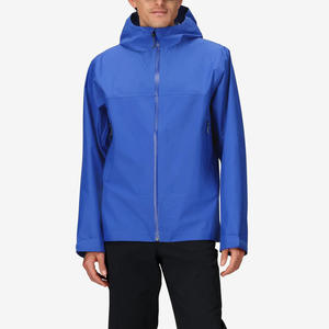 บริการ OEM เสื้อแจ็คเก็ตกันน้ำผ้าแคนวาสแบบมีฮู้ดสำหรับฤดูหนาว ใส่ได้ทั้งชายและหญิง  แบบลำลอง  ปิดด้วยซิป  ผิวสัมผัสแบบวอช  น้ำหนักเบา  ตะเข็บแบบเทป - Product Image 3