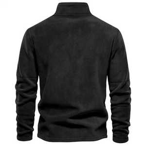 Sudadera polar con cremallera de un cuarto para hombre – Sudadera térmica ligera con cuello alto para uso casual y al aire libre - Product Image 6