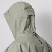 Veste coupe-vent décontractée pour homme, écologique, à capuche, en polyester/coton, style streetwear, fermeture éclair sur le devant, pour l'automne et les activités de plein air