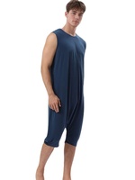 Combinaison de yoga et de fitness unisexe à col rond sans manches, légère, respirante, à séchage rapide, en nylon et élasthanne, fabriquée au Bangladesh