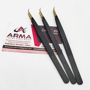 Pinzas para Extensión de Pestañas con Punta Afilada de 45 Grados, Fibra Sostenible, Agarre Fuerte, con Etiqueta Privada, Probadas a Mano - Product Image 4