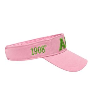 Pink Visor <b>Cap</b> Adjustable Sun <b>Hat</b> Fashion Outdoor Headwear Embroidered Design Lightweight Summer Accessory Casual Sports Wear - Product Image 2