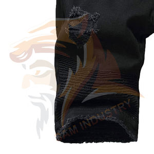 Shorts en jean pour hommes avec logo personnalisé, streetwear, fabricant professionnel de shorts en jean personnalisés pour hommes - Product Image 5