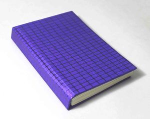 Camelon Exports Metallic Blue Color Embossed Check Cover Recycled Handmade Cotton Paper Glue Bound 48 Sheets <b>A5</b> <b>Diary</b> Stationery - Product Image 2