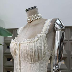 Handmade Beautiful Boho <b>Knee</b>-Length Natural Party Dress Square Neck <b>Strapped</b> Swing A-Line Eco-Friendly Casual Beach Outfits - Product Image 5