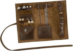 Pochette à cosmétiques personnalisée avec logo, petite, en cuir, avec fermeture éclair, pour accessoires de voyage et bijoux, très vendue - Product Image 3