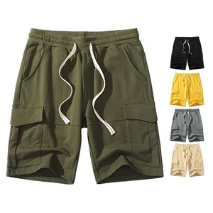 Pantalones Cortos Casuales de Algodón para Hombre, 360g, Transpirables, para Verano, Cómodos, para Deporte, Gimnasio y Entrenamiento - Product Image 1