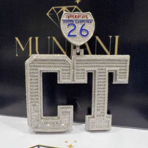 Colgante de Lujo para Hombre, Estilo Hip Hop, con Diamantes VVS, Nombre Personalizado, Joyería Fina para Fiesta, Certificado IGI, Colgantes y Dijes Finos - Product Image 3