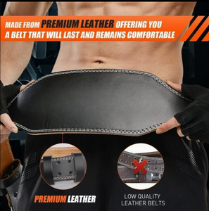 Cinturón de Levantamiento de Pesas de Cuero Genuino Personalizable de Diseño Popular, Estructura Reforzada, Capacidad de Carga de 1 lb - Product Image 5