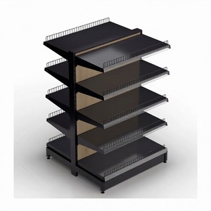 Exhibidor Vertical de Doble Cara, Resistente, de Hierro Pulido, para Supermercados, Hipermercados y Tiendas de Conveniencia - Product Image 1