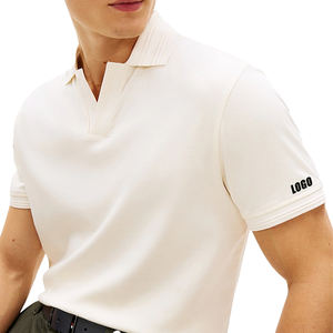 Polo en maille interlock coupe classique pour homme, best-seller, avec logo personnalisé, respirant, en coton premium, doux, classique et décontracté - Product Image 4