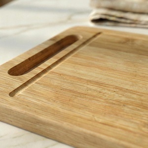 knife friendly acacia chopping block blade safe wooden cutting board knife <b>edge</b> protection board low impact chopping surface - Product Image 4