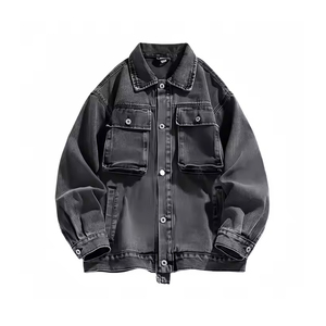 Meilleur prix pour les vestes en jean pour hommes, design personnalisé, style vintage, denim vert, 100% coton, bonne qualité, vente en gros, veste pour homme au Pakistan - Product Image 3