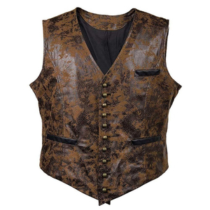 Reasonable Price Best Material Leather <b>Vest</b> Best Quality Hot Selling Breathable <b>Men</b> Leather <b>Vest</b> For Online Sale - Product Image 1