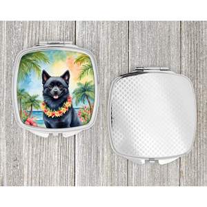 Schipperke Luau Compact Travel Makeup <b>Mirror</b> Handheld Folding <b>Pocket</b> Decorative <b>Mirror</b> for Women and Girls Gift - Product Image 4