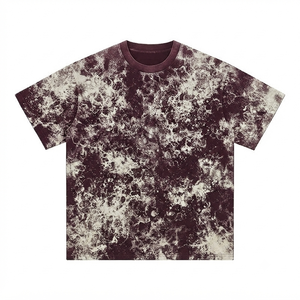 New Fashion Loose <b>Vintage</b> <b>T</b>-<b>shirt</b> Custom Printing Logo Men's Retro 250gsm Distress Oversized Tshirt fashion trendeness - Product Image 1