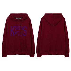 Sudaderas con capucha transpirables de gran tamaño con hombros caídos artesanales de perforación en caliente, sudaderas térmicas bordadas personalizadas para hombres - Product Image 6