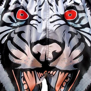 กางเกงขาสั้นมวยไทยขาสั้นแบบปักผ้าทำจากผ้าฝ้าย/โพลีเอสเตอร์และกางเกงขาสั้นแบบไทยปรับแต่งได้ - Product Image 2