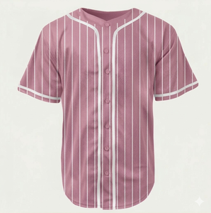 Maillot de baseball pour homme à boutons, prix abordable, vente en gros, sublimation, logo personnalisé, léger - Product Image 1