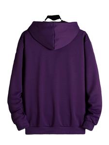 Fabrication de pulls à capuche surdimensionnés à épaules tombantes poids lourds sweats à capuche imprimés personnalisés pour hommes de haute qualité - Product Image 2