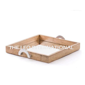 Plateaux de service rectangulaires élégants en gros pour la décoration intérieure, avec texture marbre - Product Image 4