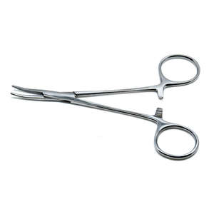 Pinces hémostatiques chirurgicales courbées de 5,5 pouces - Acier inoxydable, manuelles, certifiées CE, ensemble de pinces médicales par SurgiRight - Product Image 1