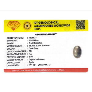 Loose Pyrite Gemstone 9.55 Carat Certified Natural High Quality - Product Image 4