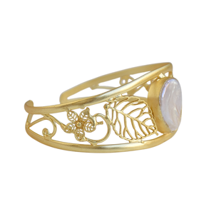 Brazalete de Perlas de Agua Dulce Hechas a Mano con Engaste de Oro de 14K, Diseño de Constelaciones Bohemias, Regalo para Mujer - Product Image 3