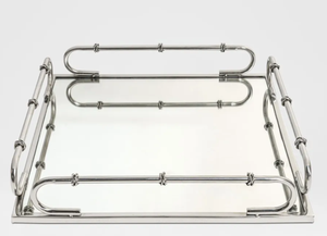 Plateau de service rectangulaire en métal pour bonbons et snacks, plateau décoratif pour hôtesse, idéal pour hôtel, café, maison - Product Image 2
