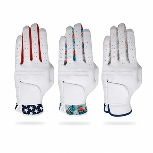 Gants de golf en cuir Cabretta de couleurs personnalisées, gants de golf en cuir Cabretta véritable, respirants, antidérapants, doux, pour homme, main gauche - Product Image 3