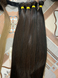Extensiones de Cabello Humano Virgen Vietnamita a Granel, de un Solo Donante, Puntas Completas, Color Negro Natural, 100% Crudo Sin Procesar - Product Image 5